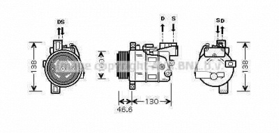 AVA QUALITY COOLING bwak319 -  Компрессор, кондиционер